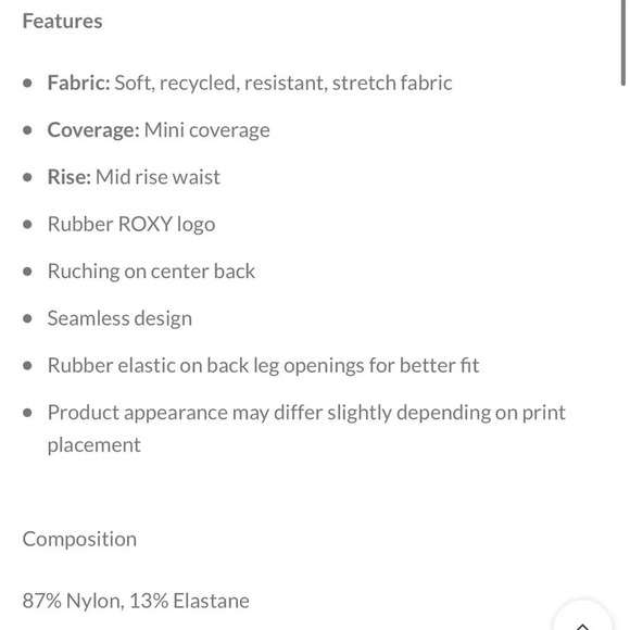 NWT!! ROXY - PRINTED BEACH CLASSICS MINI BIKINI BOTTOMS - Size XXL/16 - Picture 6 of 11